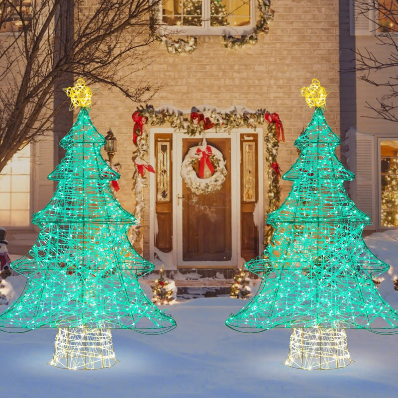 4 Feet Lighted Artificial Christmas Tree with 520 LED Lights and Top Star by DirectDeals