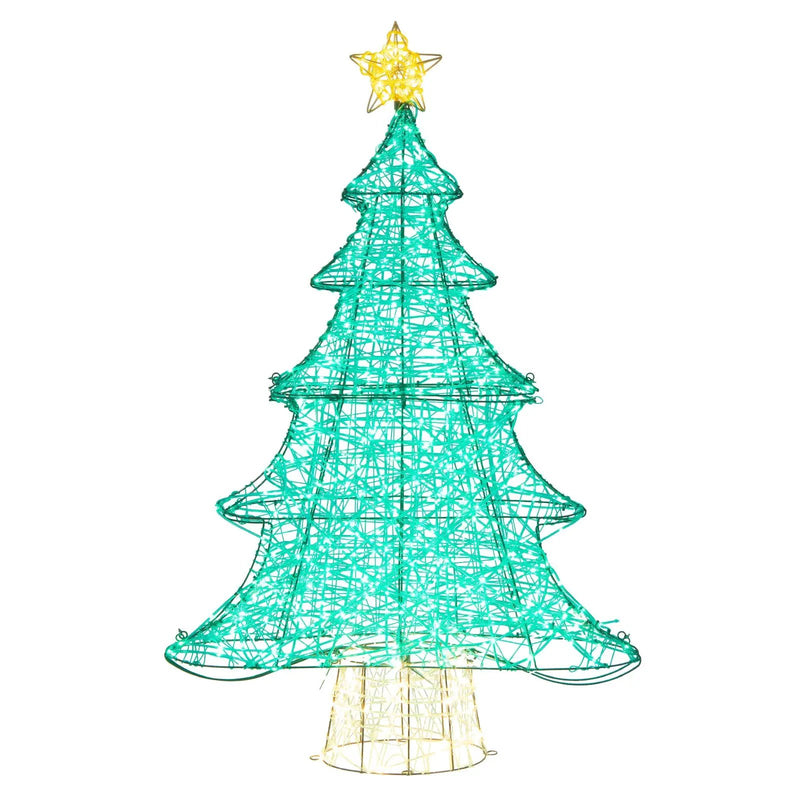 4 Feet Lighted Artificial Christmas Tree with 520 LED Lights and Top Star by DirectDeals