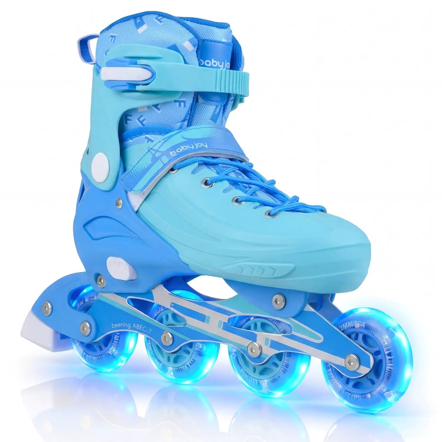 4-Size Adjustable Light-Up Kids Inline Skates for Kids Ages 9-14 by DirectDeals
