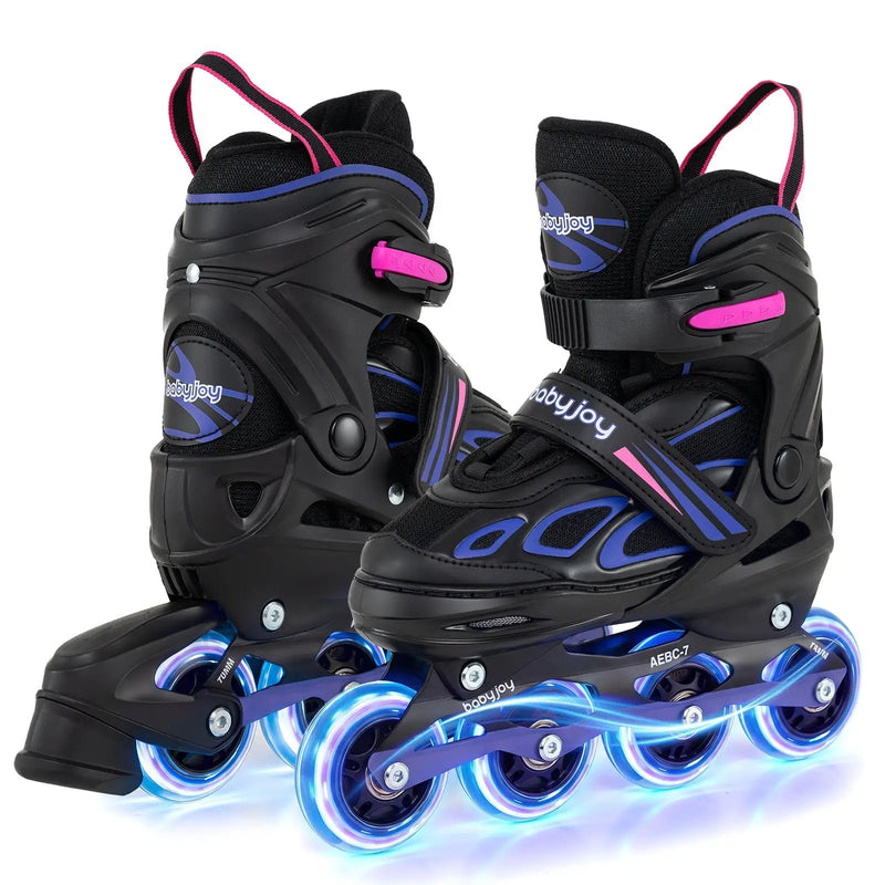 4 Sizes Adjustable Blade Roller with Light-up Wheels for Youth by DirectDeals