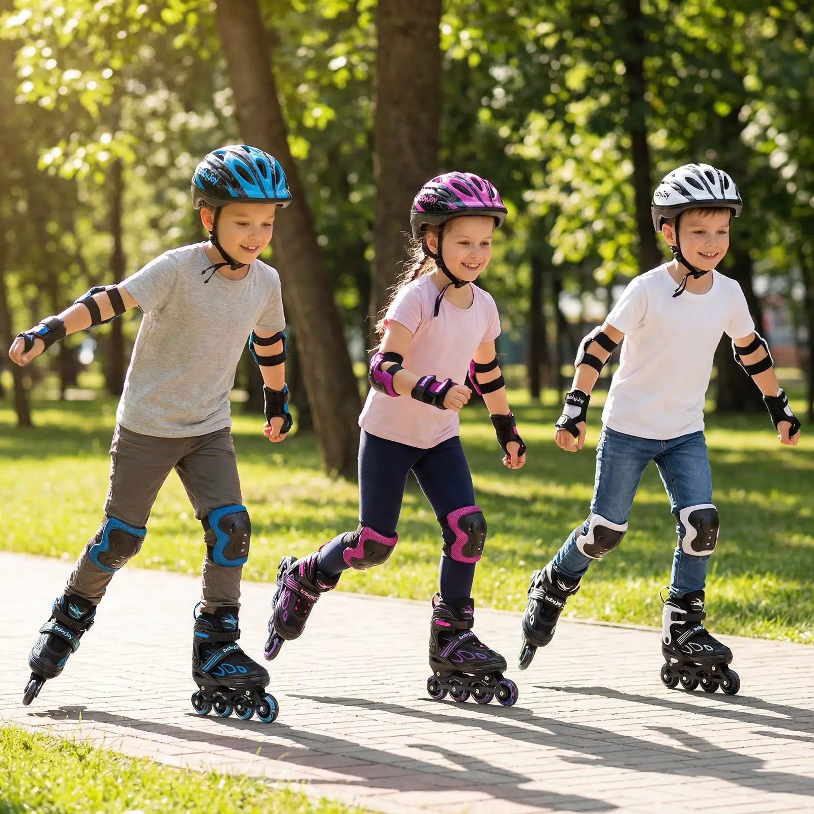 4 Sizes Adjustable Blade Roller with Light-up Wheels for Youth by DirectDeals