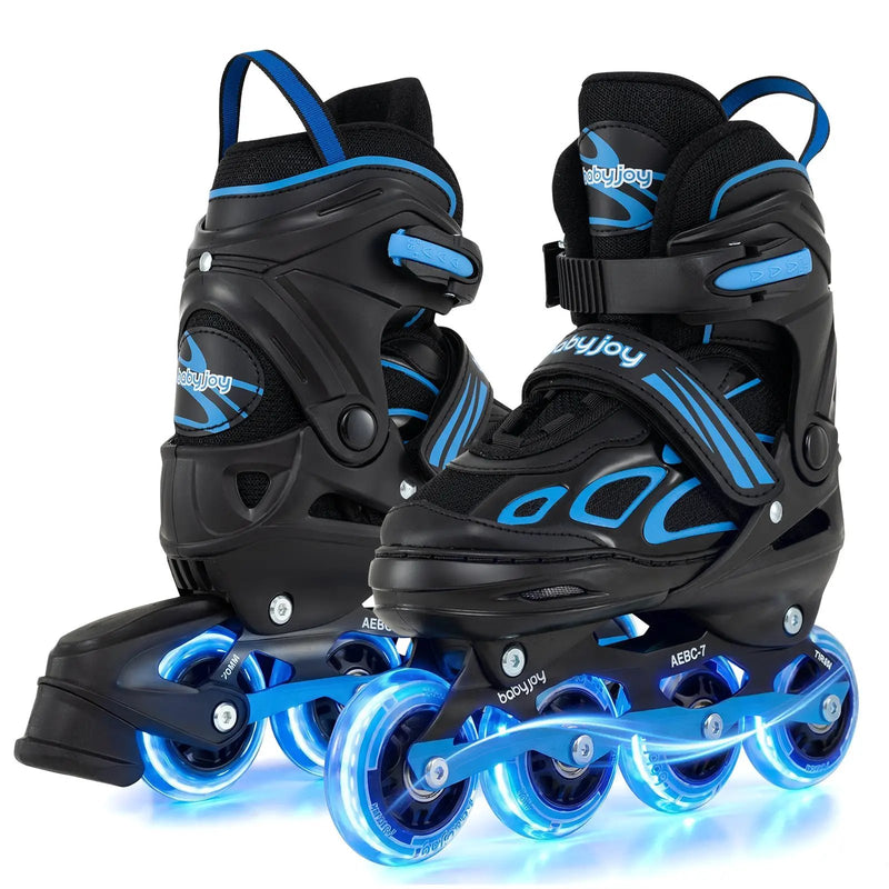 4 Sizes Adjustable Blade Roller with Light-up Wheels for Youth by DirectDeals