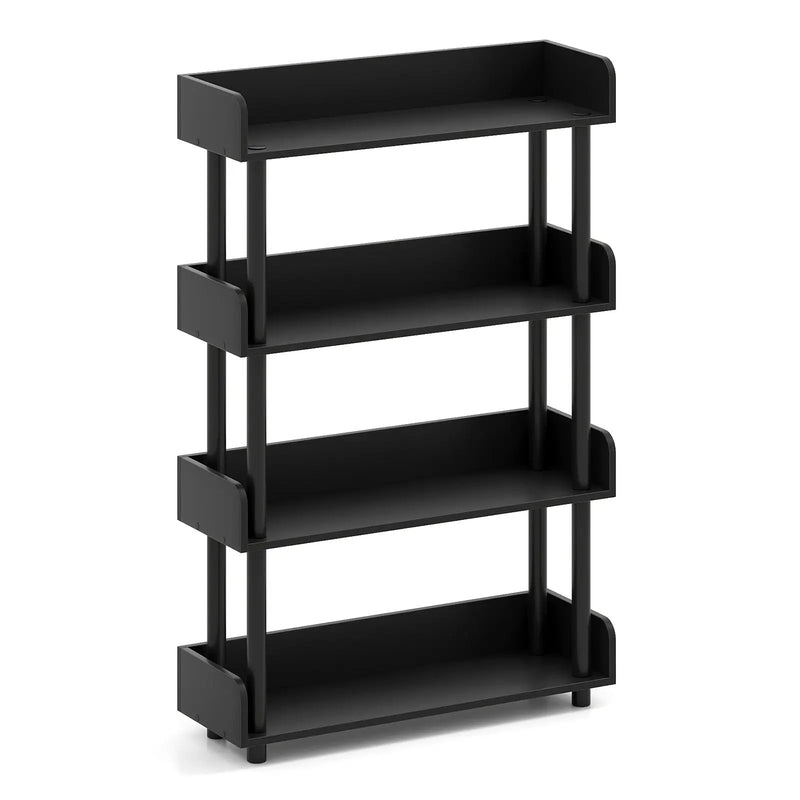 4-Tier Bookshelf Open Bookcase with Anti-Tipping Kit Industrial Storage Unit by DirectDeals