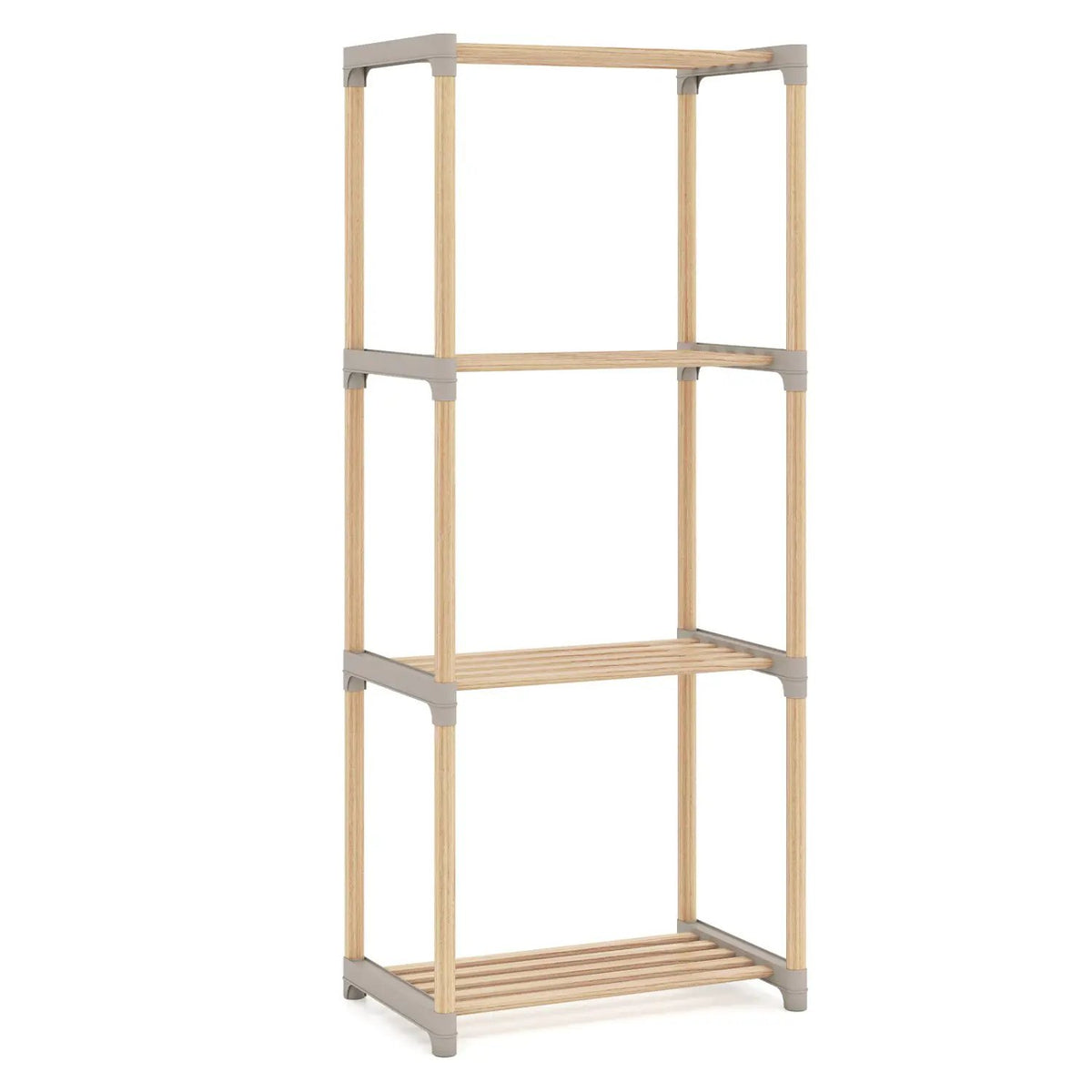5-Tier Pine Wood Bookshelf with Open Shelves by DirectDeals