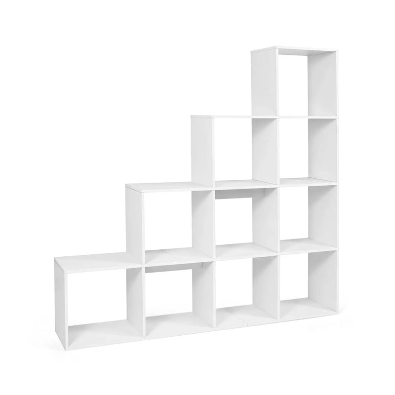 4-Tier Bookshelf with 10 Cube Storage and Anti-Tip Kit by DirectDeals
