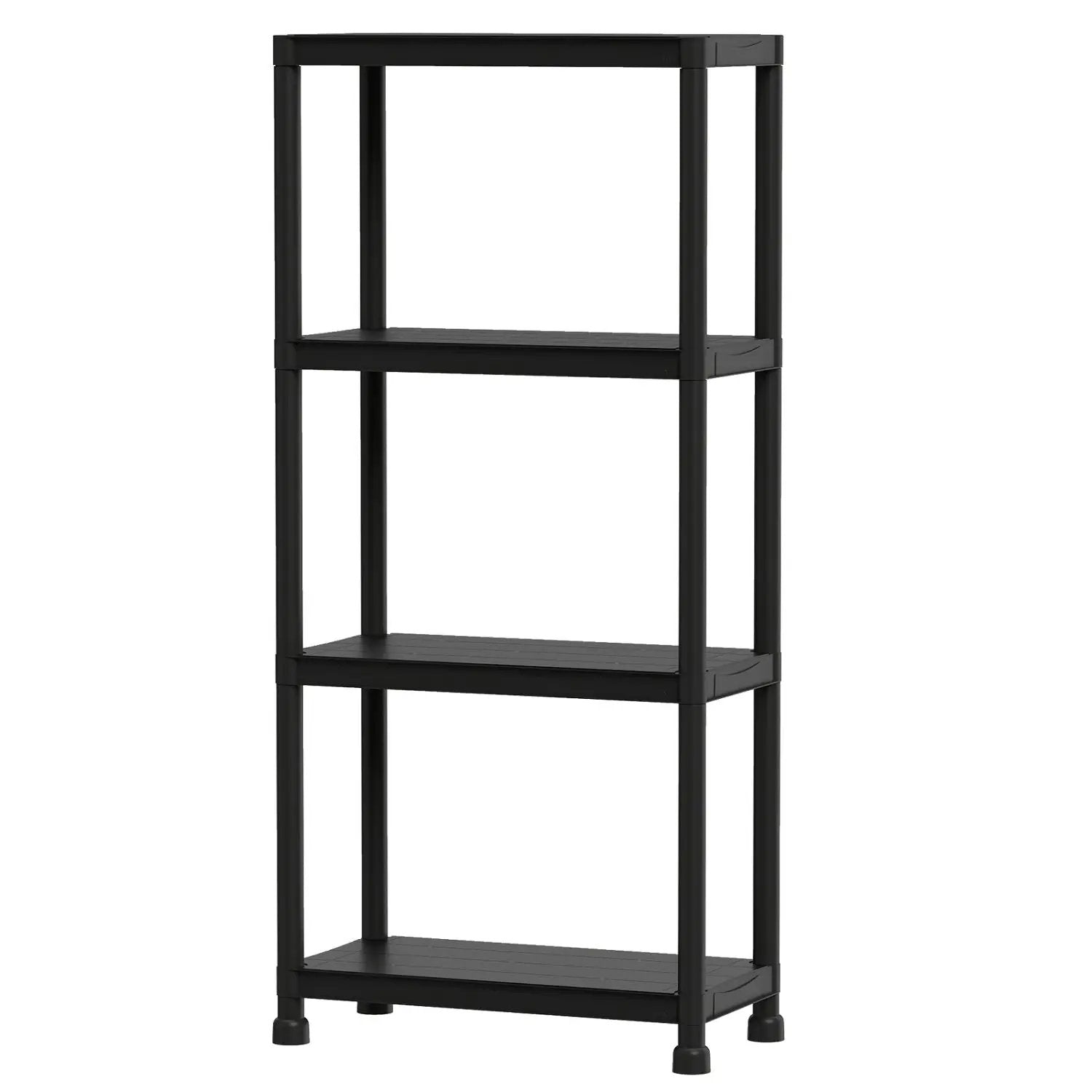 4-Tier Heavy-Duty Plastic Storage Shelves Freestanding Garage Shelving Unit by DirectDeals