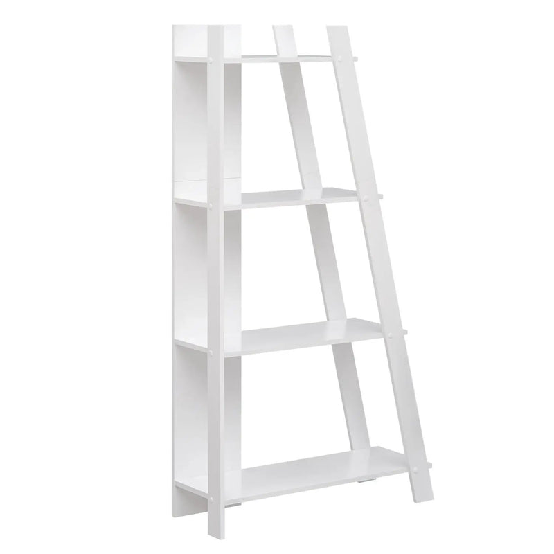 4-Tier Modern Bookshelf Wooden Vertical Display Book Shelf for Small Space by DirectDeals