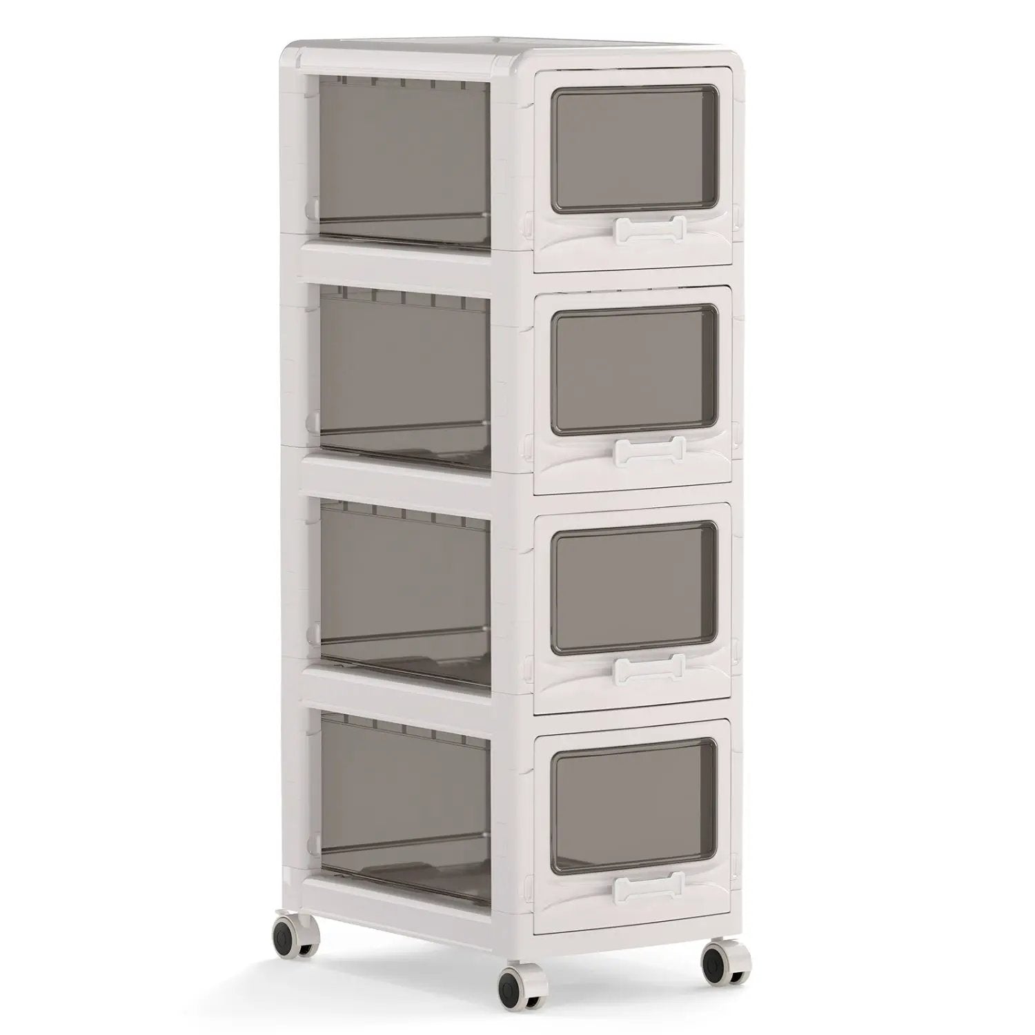 Rolling Storage Cart with Drawers and Lockable Wheels by DirectDeals