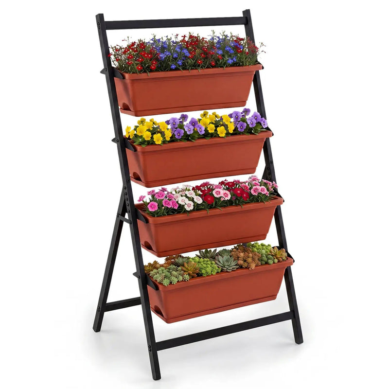 4-Tier Vertical Raised Garden Bed with Drainage Holes by DirectDeals