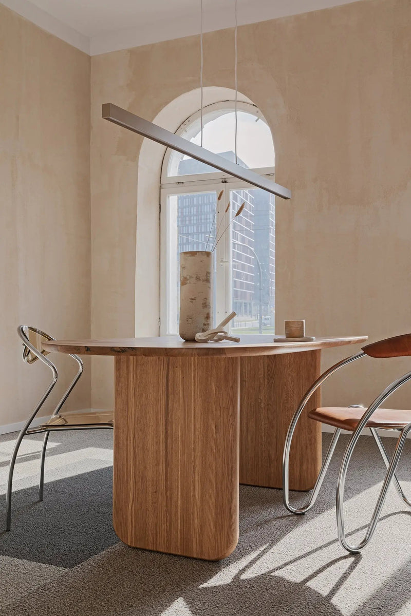 Oval Solid Wood Dining Table by Gizz