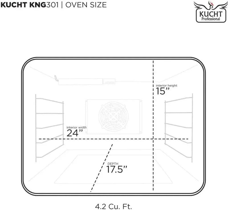 Kucht KX Series 30" Freestanding Dual Fuel Range KXP30-SS by Farmhouse Kitchen and Bath