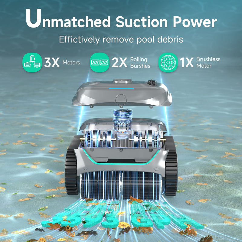 (2026 Upgrade) WYBOT C2 Cordless Robotic Pool Cleaner, photo 15 of 24