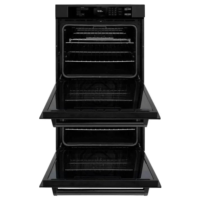ZLINE 30"Professional True Convection Double Wall Oven, Air Fry, Self Clean Black Stainless Steel WADB-30 by Farmhouse Kitchen and Bath
