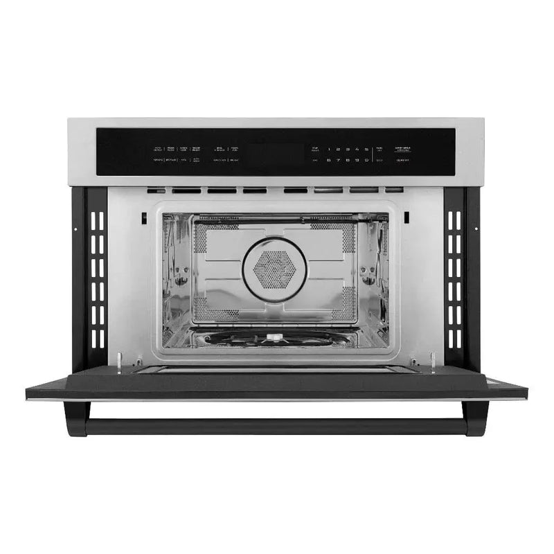 ZLINE 30” Convection Microwave, Stainless Steel, Matte Black MWOZ-30-MB by Farmhouse Kitchen and Bath