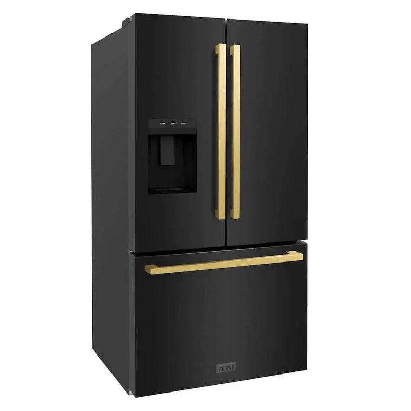 ZLINE 36" Refrigerator, Water, Ice Dispenser, Fingerprint Resistant, RSMZ-W-36-BS-FG by Farmhouse Kitchen and Bath