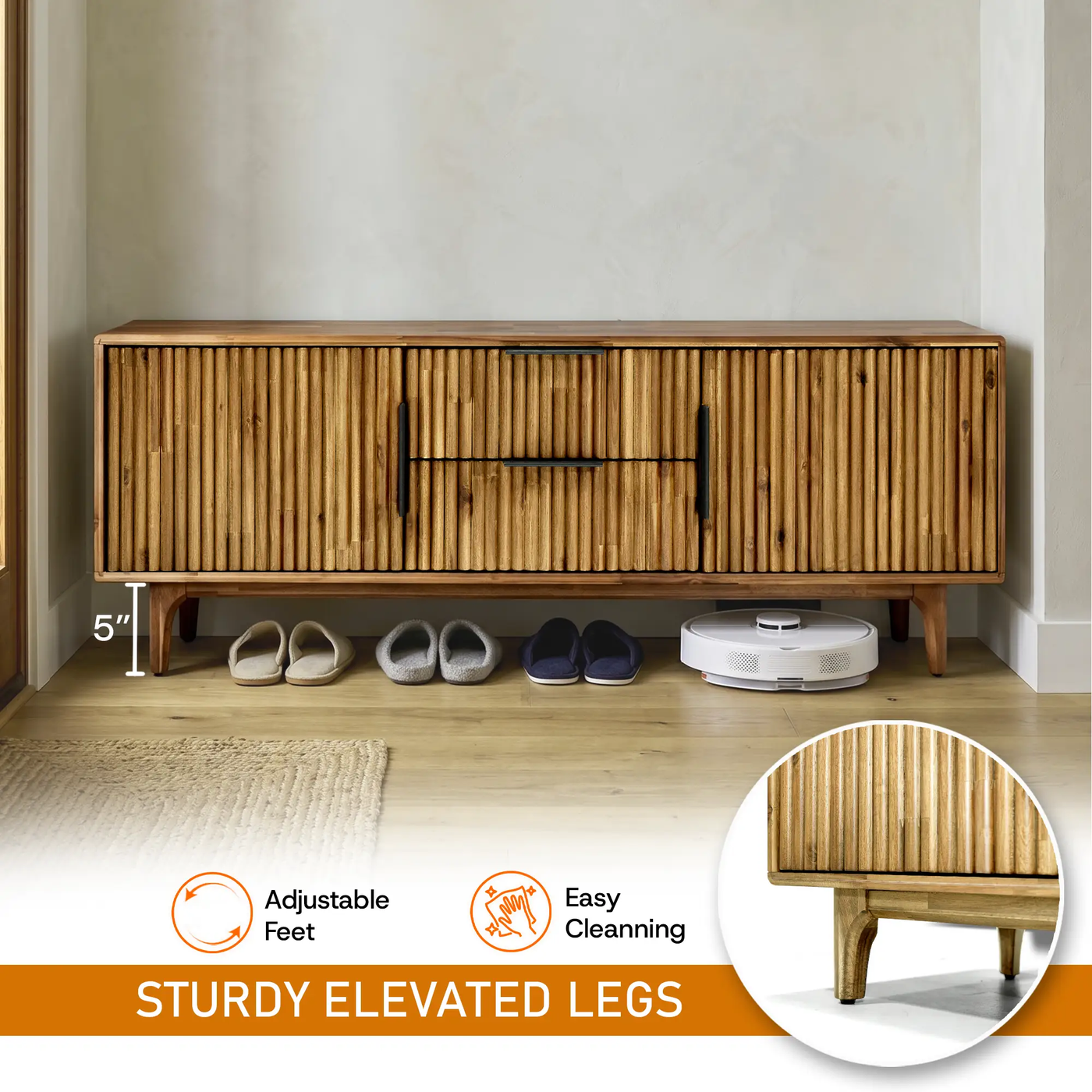 Bosk Solid Wood Storage Bench by Megsu