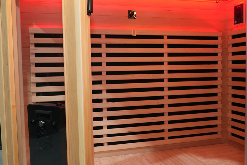 Blisspod I Vienna RED I All-In-One - Full Spectrum + Red Light Therapy I Indoor Corner Premium Sauna I 4-5 Person, photo 10 of 20