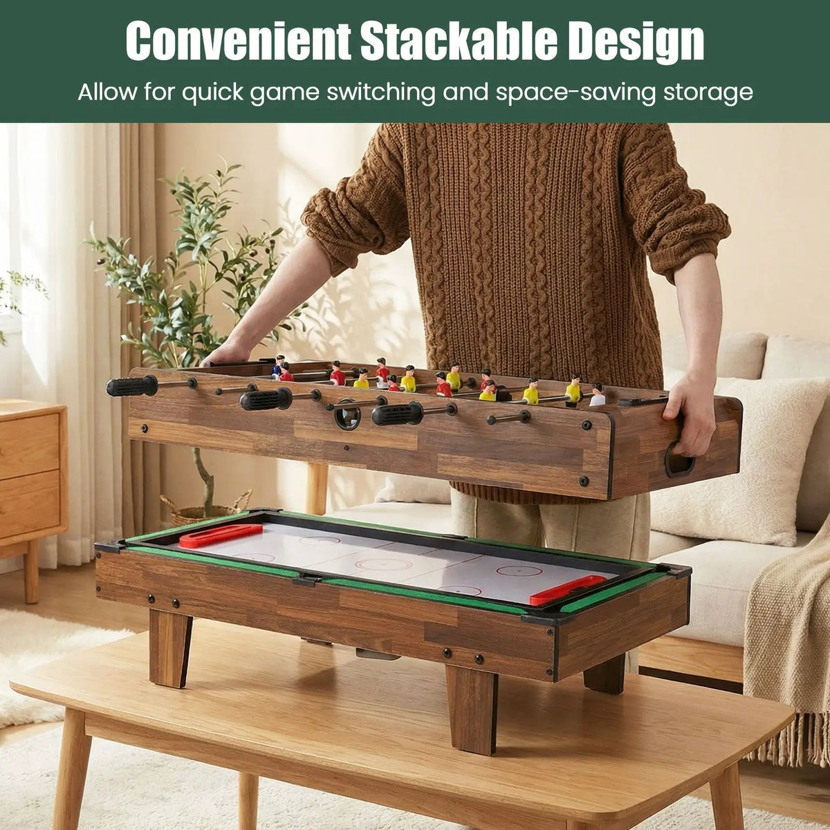 4 in 1 Combo Game Table Set with Billiards by DirectDeals