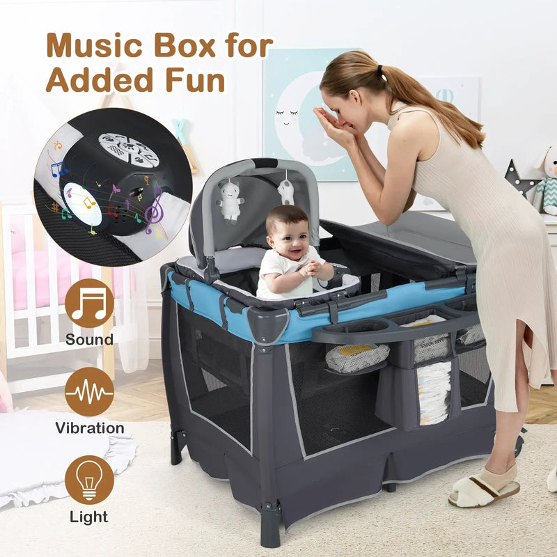 4-in-1 Convertible Portable Baby Play by DirectDeals