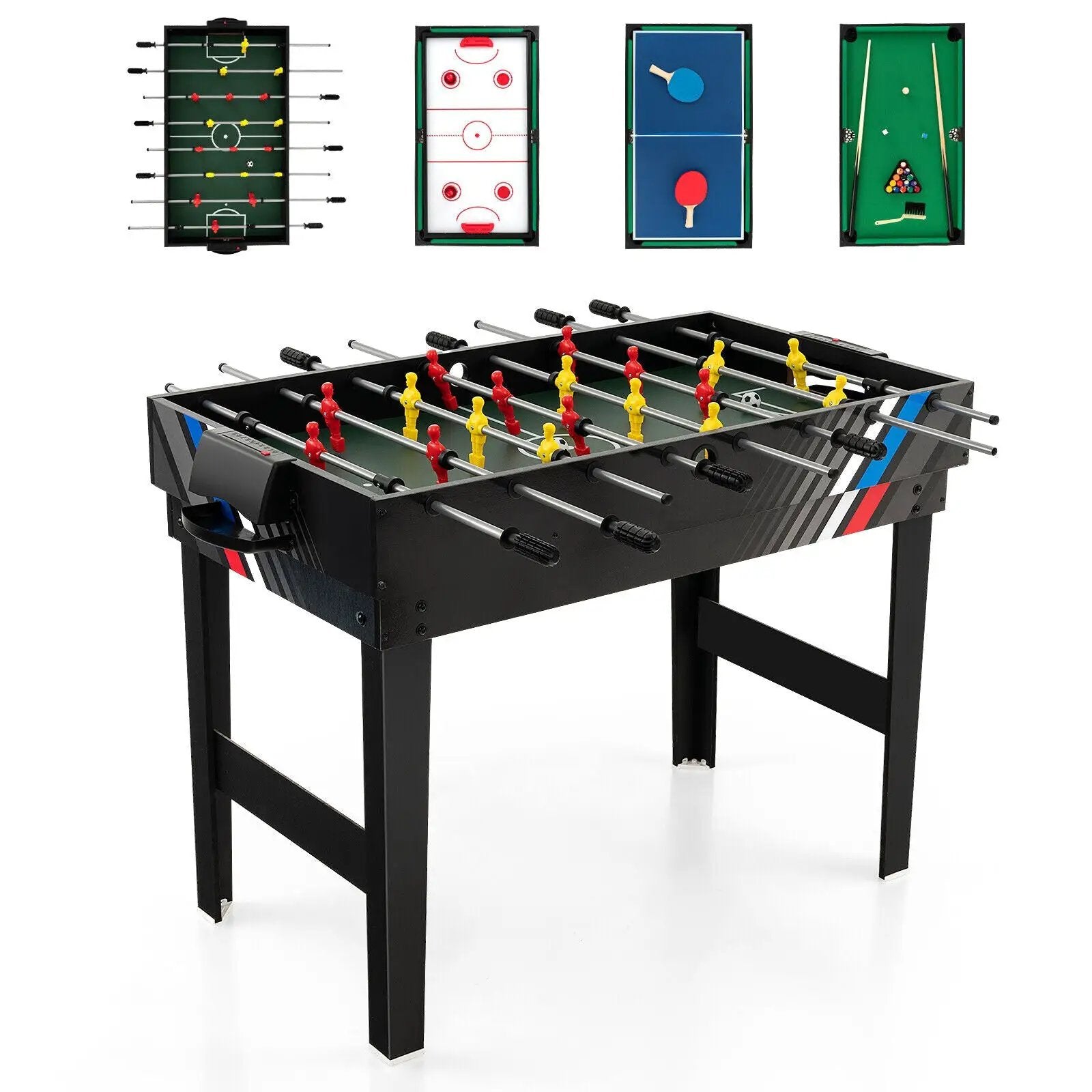 4-in-1 Multi Game Table with Pool Billiards by DirectDeals
