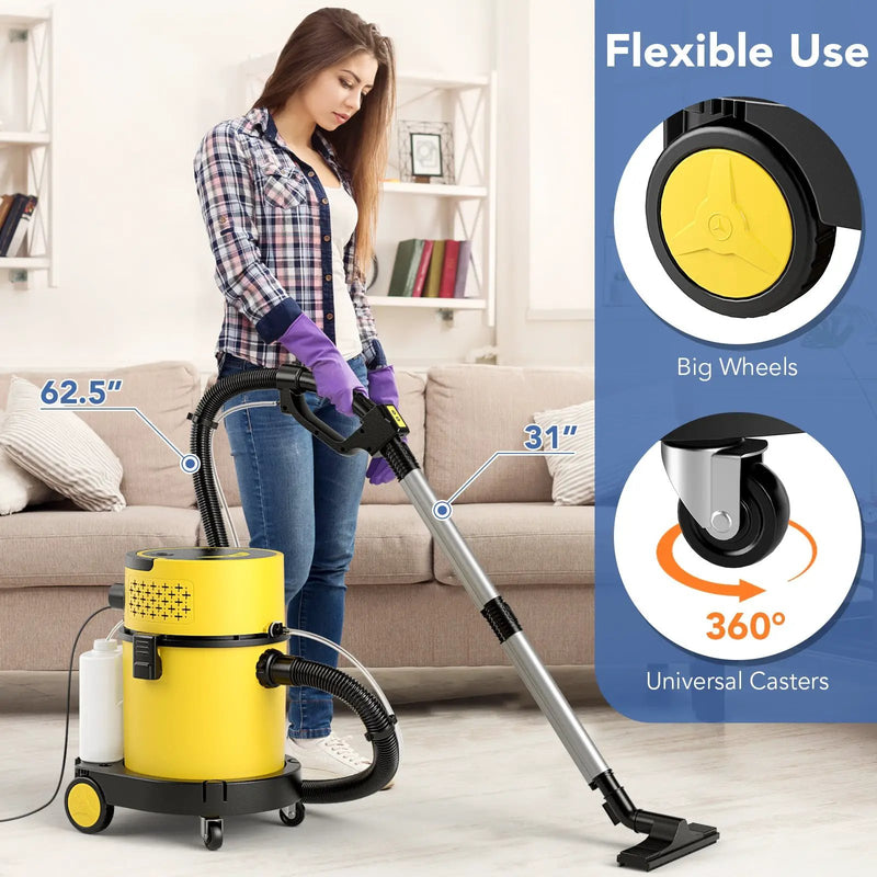 4-in-1 Portable Wet Dry Vacuum Cleaner-Yellow by DirectDeals