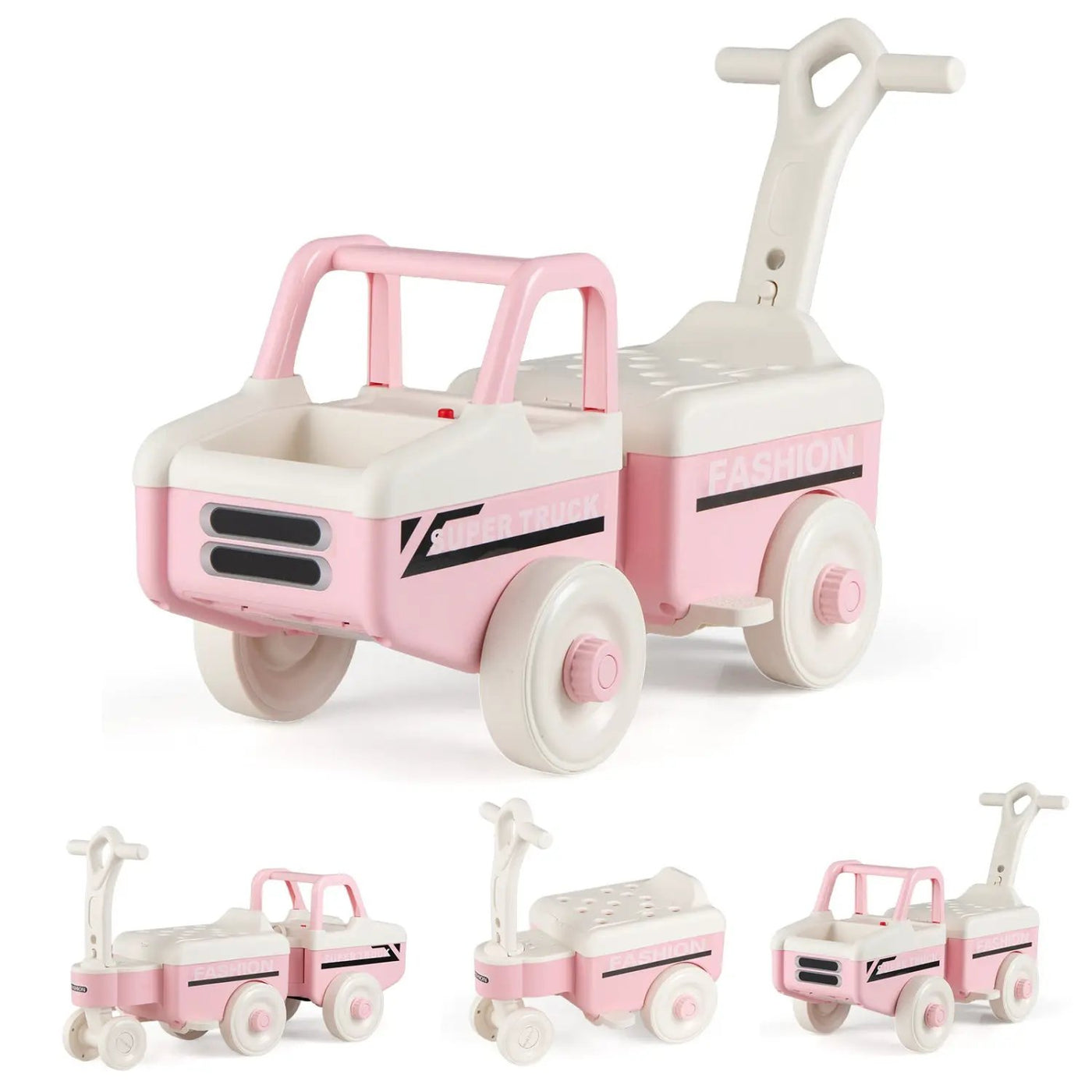 4-in-1 Ride On Push Car with Music and Storage by DirectDeals