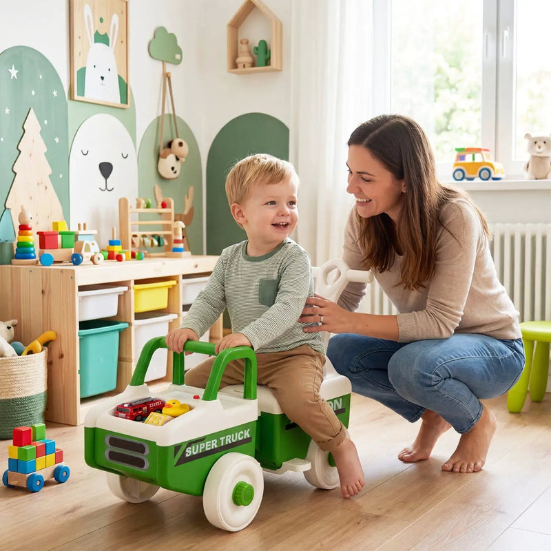 4-in-1 Ride On Push Car with Music and Storage by DirectDeals