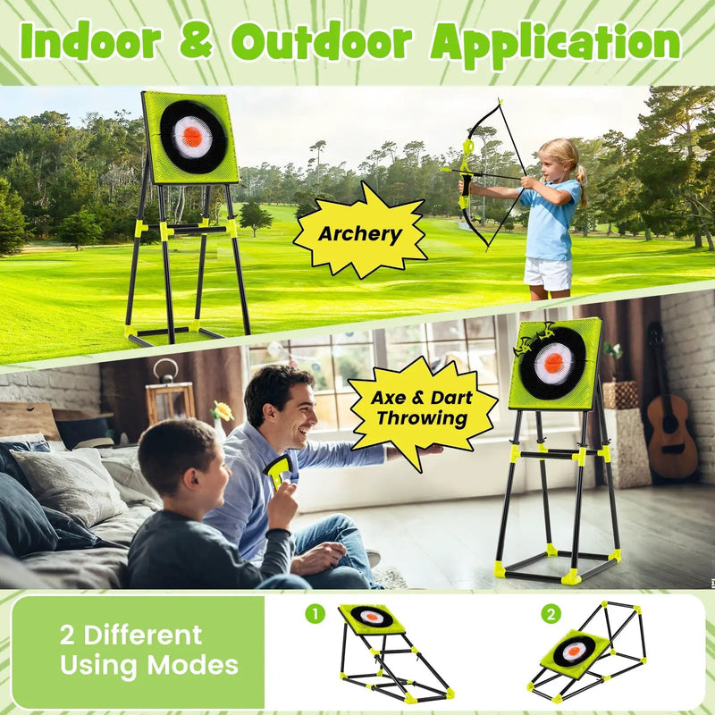 4 in 1 Throwing Target Set Kids Throwing Game with Bristle Target by DirectDeals