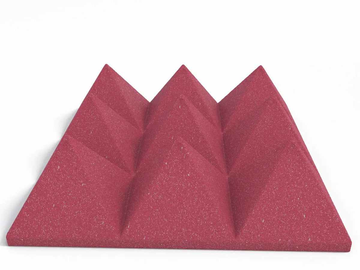 4 Inch Acoustic Foam Pyramid Style Panels - 13 Color Options by SoundAssured