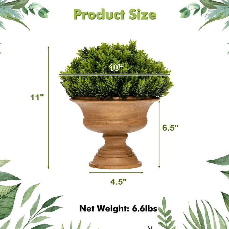 4 Pack Artificial Boxwood Topiary Trees by DirectDeals
