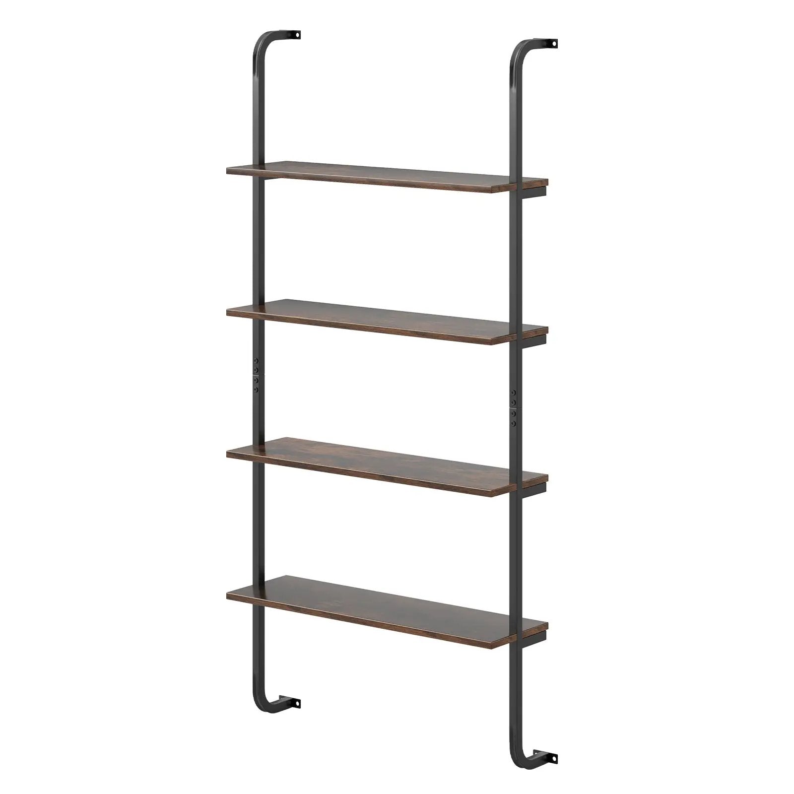 4-Tier Industrial Pipe Shelving with Metal Frame for Living Room Kitchen by DirectDeals