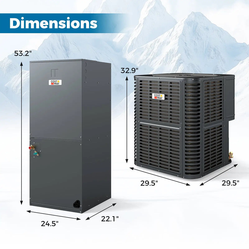 4 to 5 Ton 17-17.5 SEER2 Central Air Conditioner with Variable Speed by DirectDeals