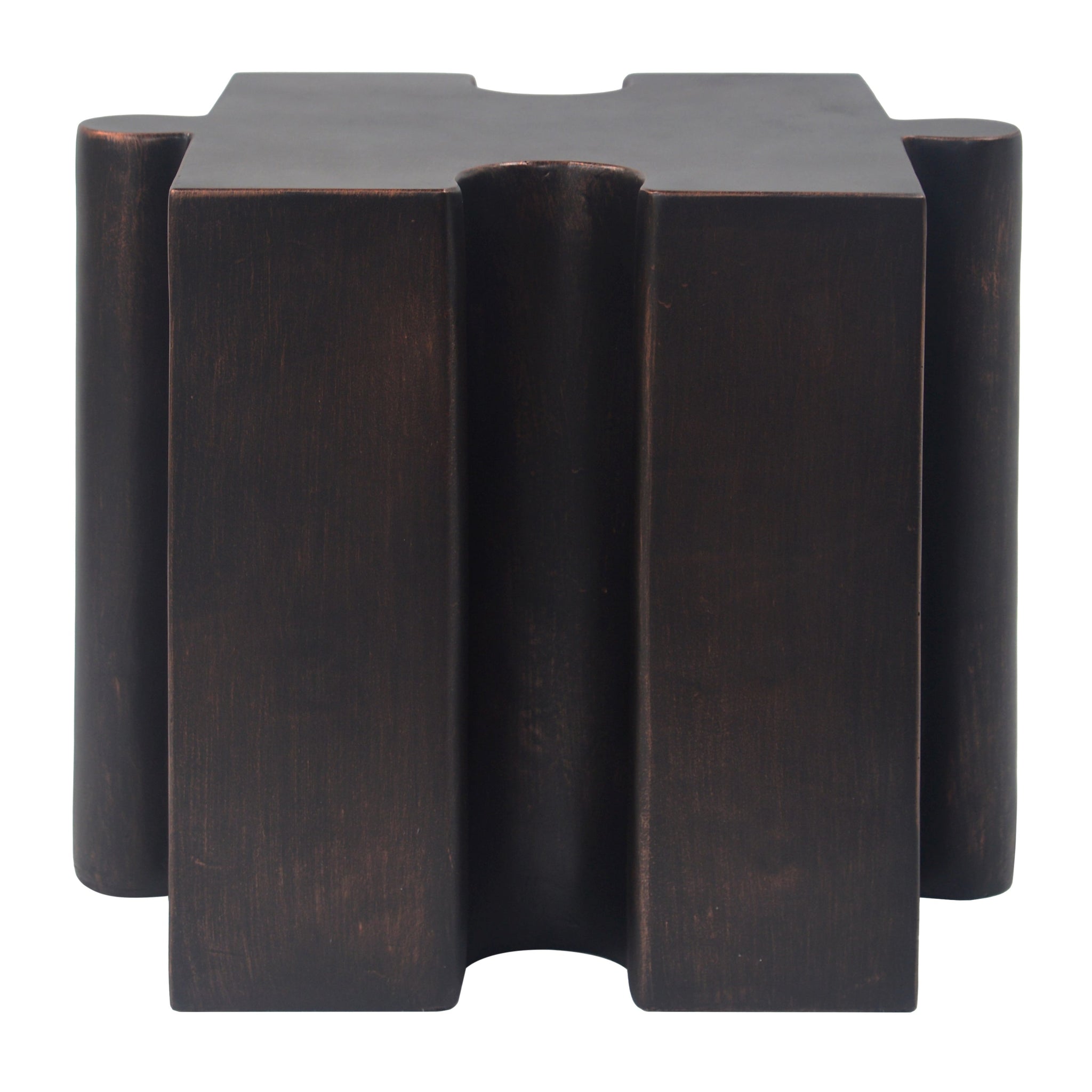 Puzzle Art Side Table, Modular Concave Edge MGO Table by HouseOfZazla