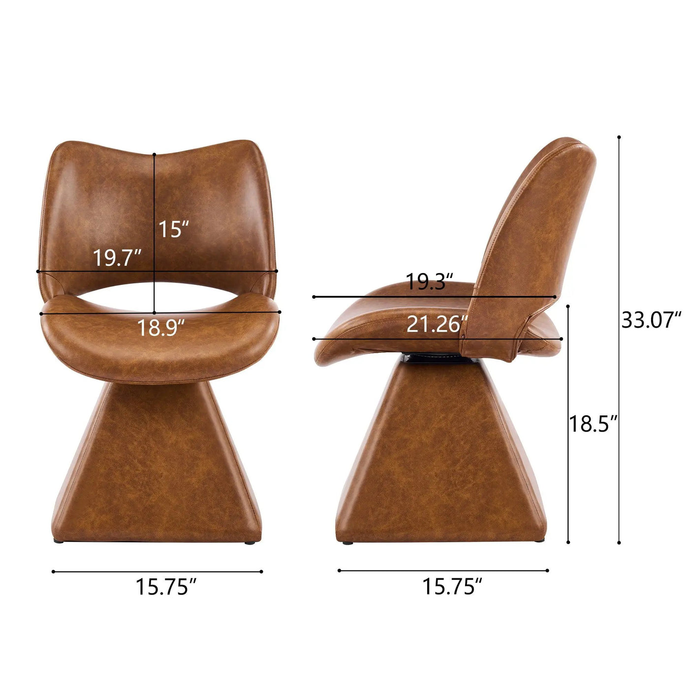 Modern Swivel Dining Chair With High Back by HouseOfZazla