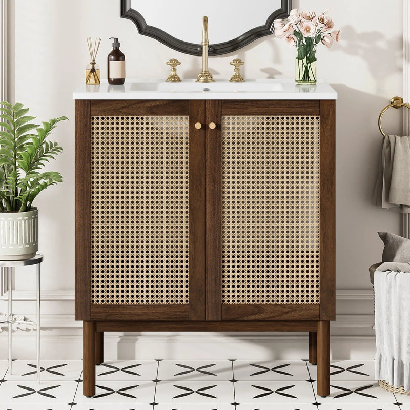 Bathroom Vanity Cabinet With Doors, Soft Close Design by Unique Piece Furniture