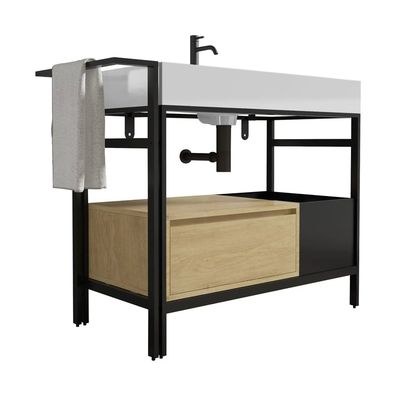 Forte 36" Industrial Style Bathroom Vanity by HouseOfZazla