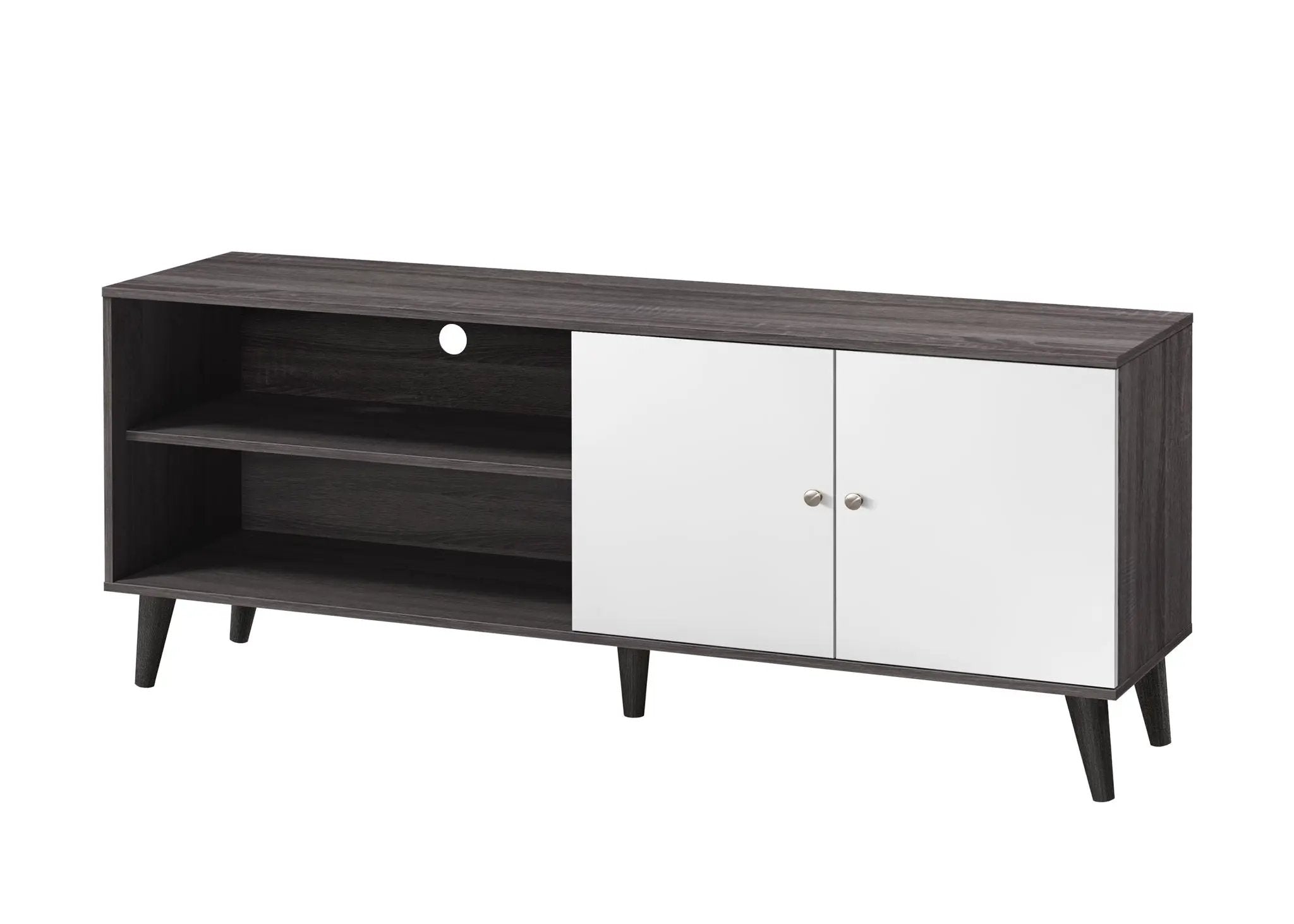 Amidon - TV Stand, With 2 Storage Shelves And 1 Cabinet by Unique Piece Furniture