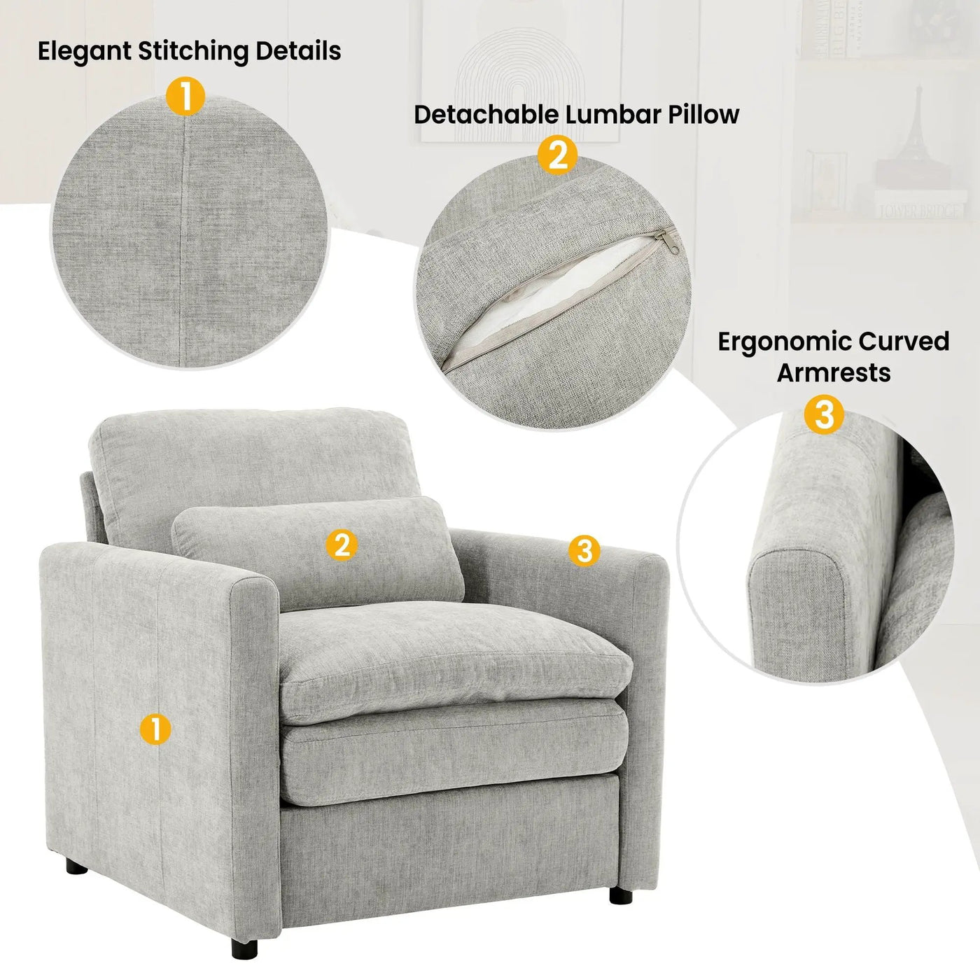 Cloud Sofa Set Couch For Living Room by Unique Piece Furniture