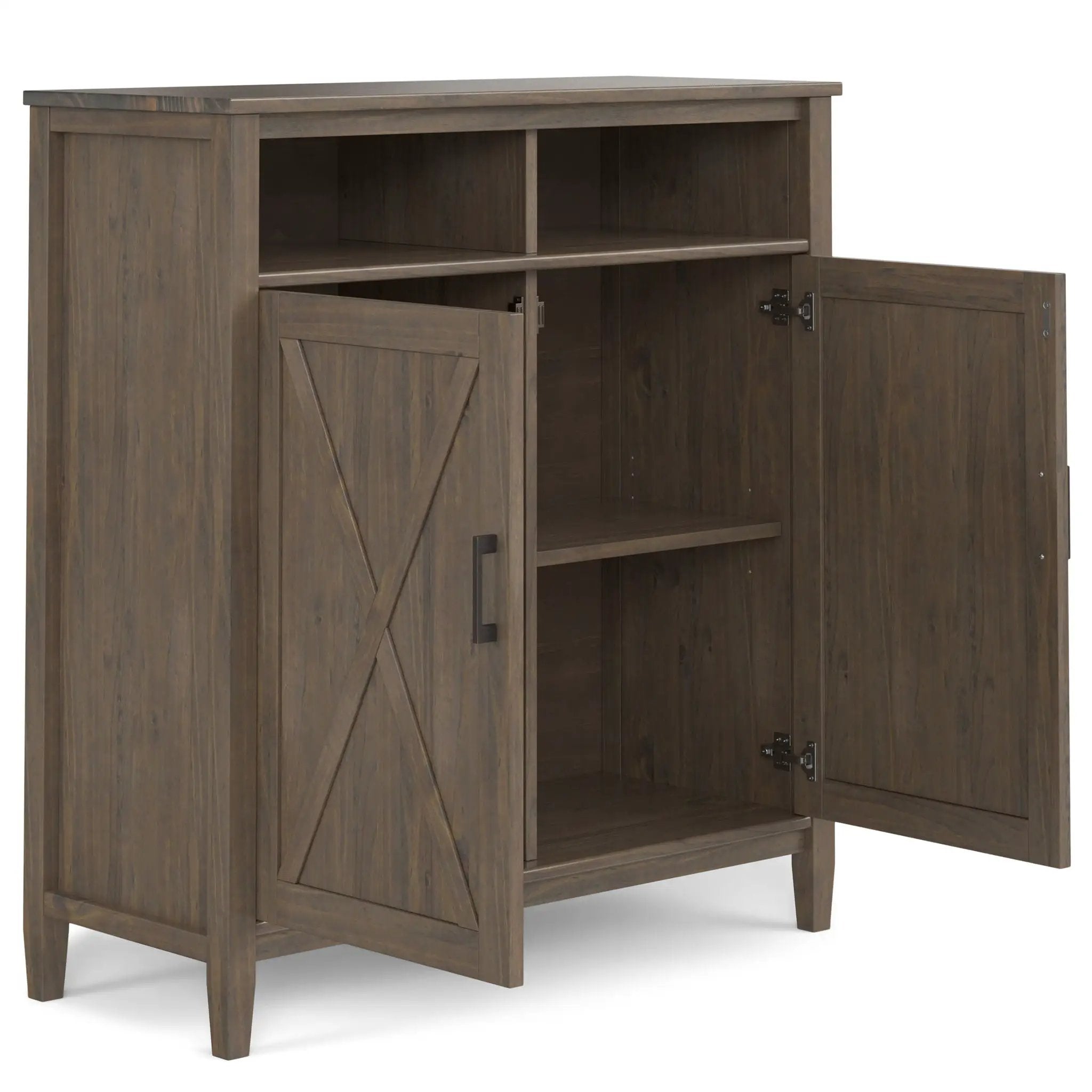 Ela - Medium Storage Cabinet - Smoky Brown by HouseOfZazla