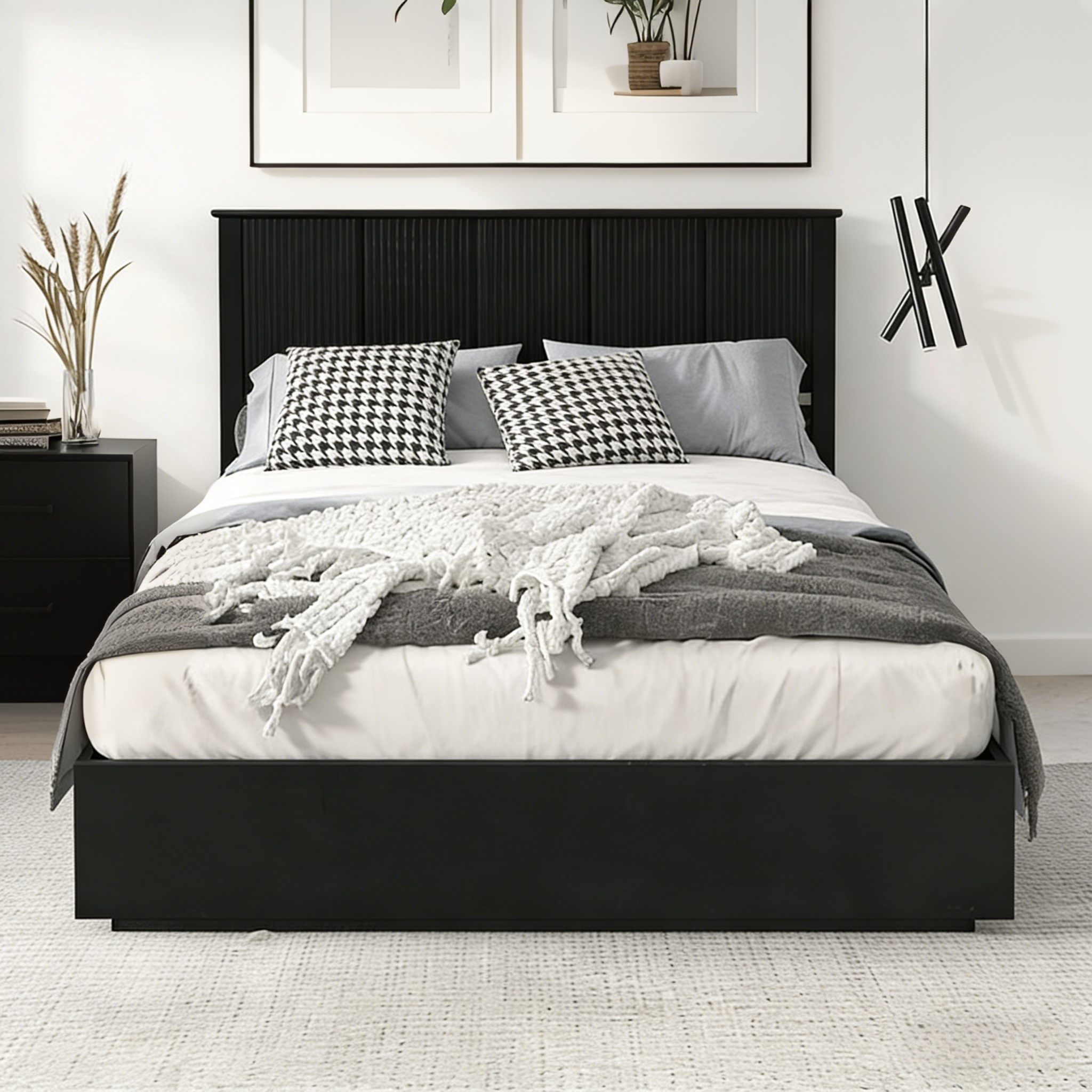 Stylish Queen Size Bed Frame by HouseOfZazla