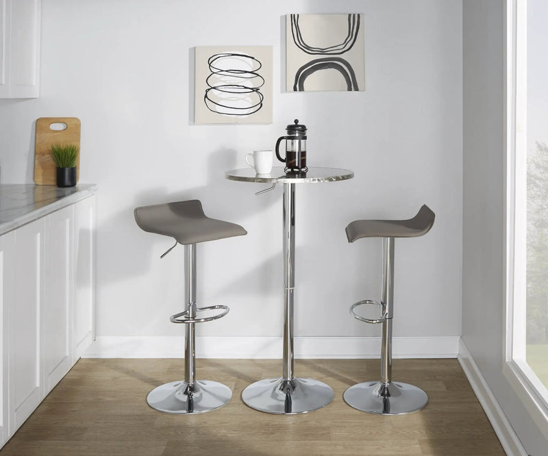 Ale - Contemporary Adjustable Barstool (Set of 2) by Unique Piece Furniture