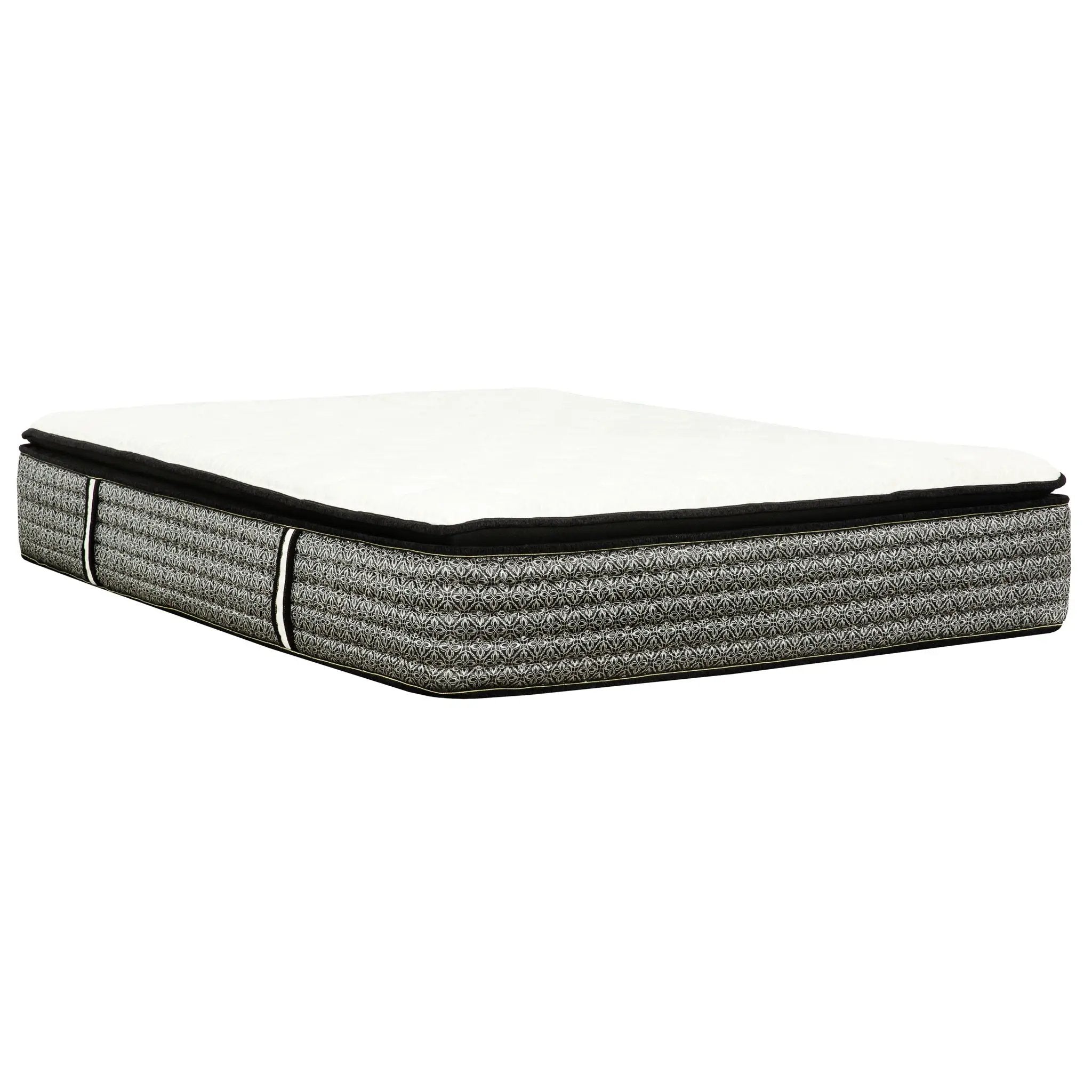 14" Premium Hybrid Mattress In A Box Plush Gel Memory Foam Top With Cooling Technology - Gray / White - Queen by HouseOfZazla