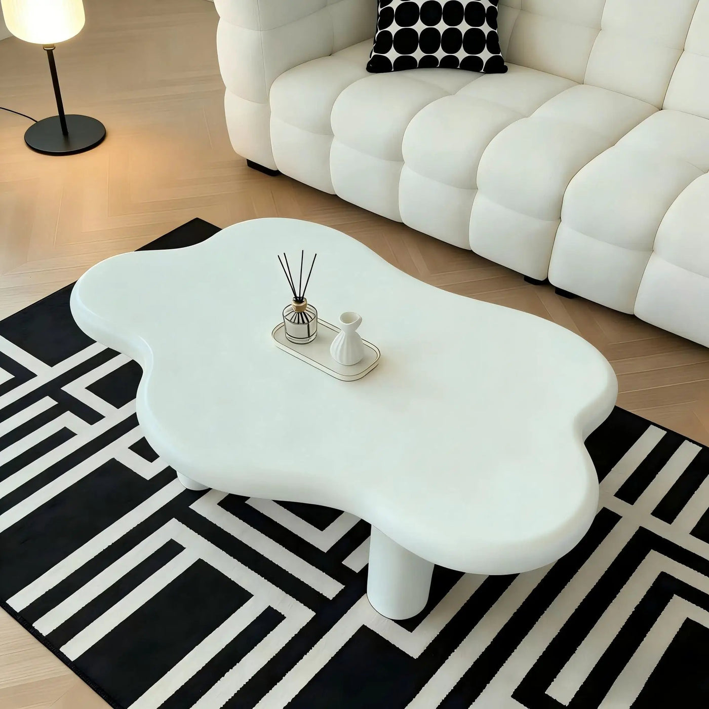 Cloud Shaped Coffee Table With 4 Round Legs by HouseOfZazla