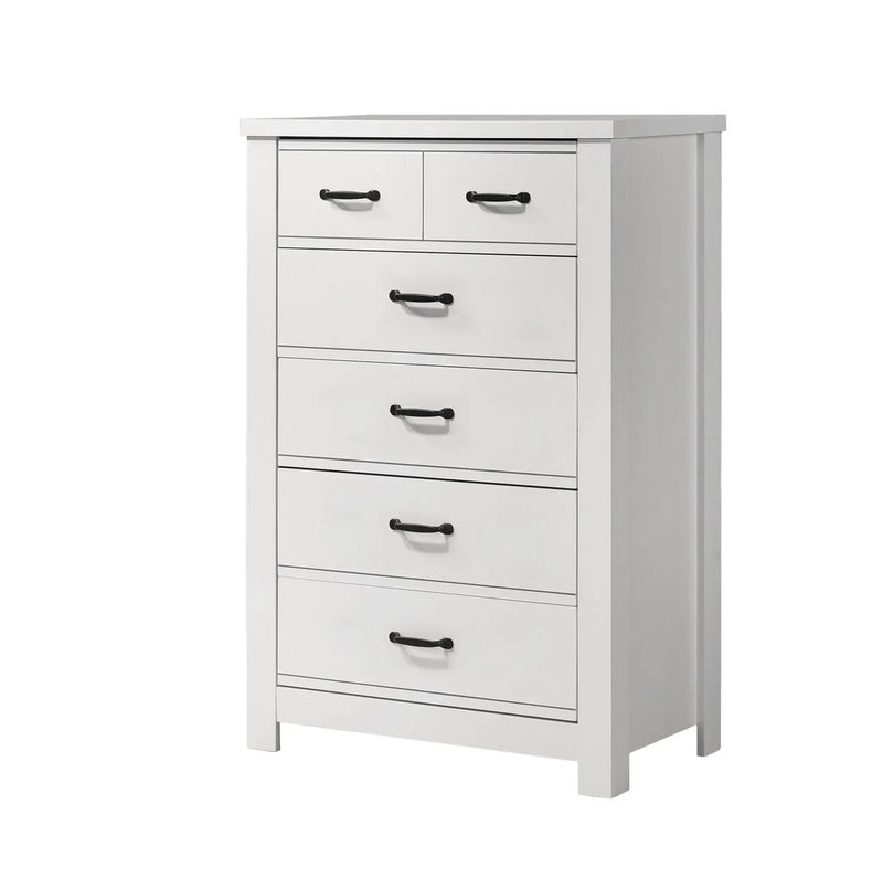 Cassini - 5 Drawer Chest - White by HouseOfZazla