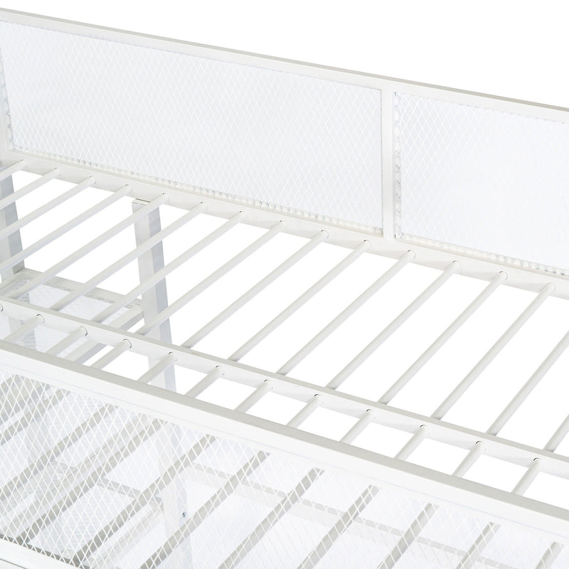Loft Bed With 4 Tier Shelves And Storage by HouseOfZazla