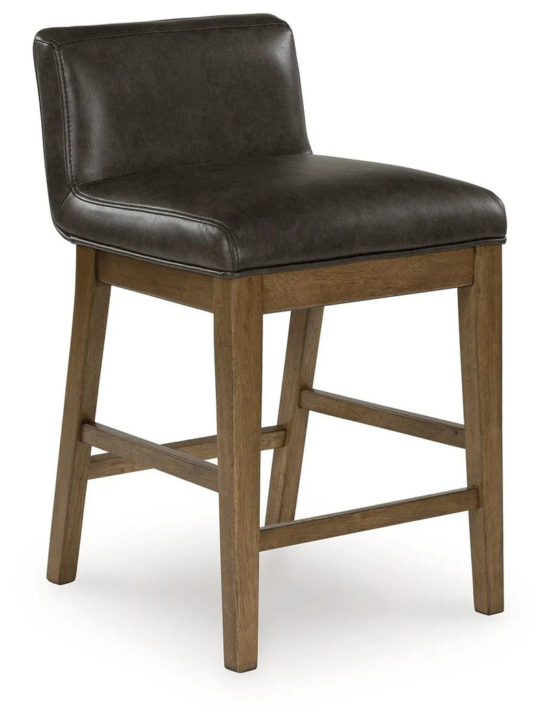 Cabalynn - Upholstered Barstool (Set of 2) - Two-tone Brown by Unique Piece Furniture