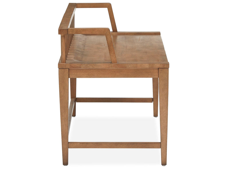 Lindon - Arm Bench With Low Back - Light Brown, photo 2 of 7