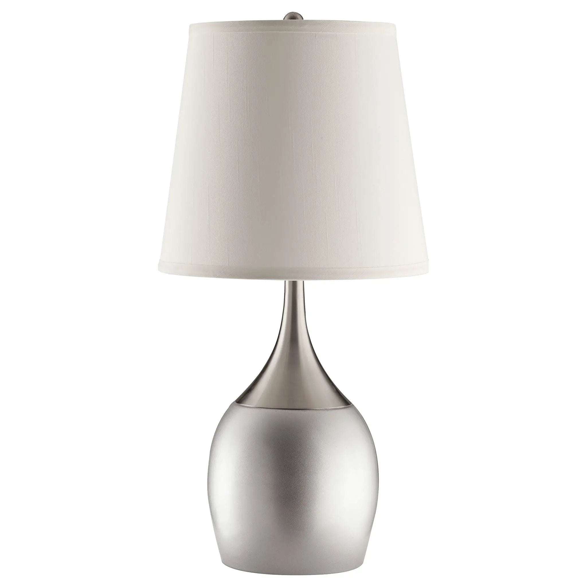 Tenya 24-inch Empire Shade Urn Table Lamp Silver (Set of 2) by Unique Piece Furniture