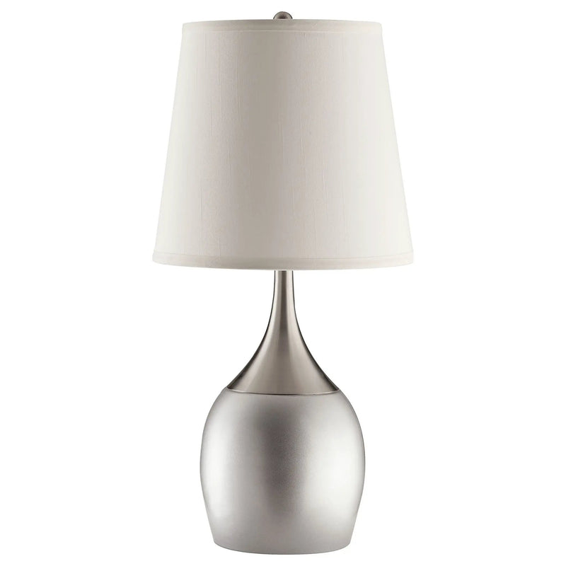Tenya 24-inch Empire Shade Urn Table Lamp Silver (Set of 2) by Unique Piece Furniture