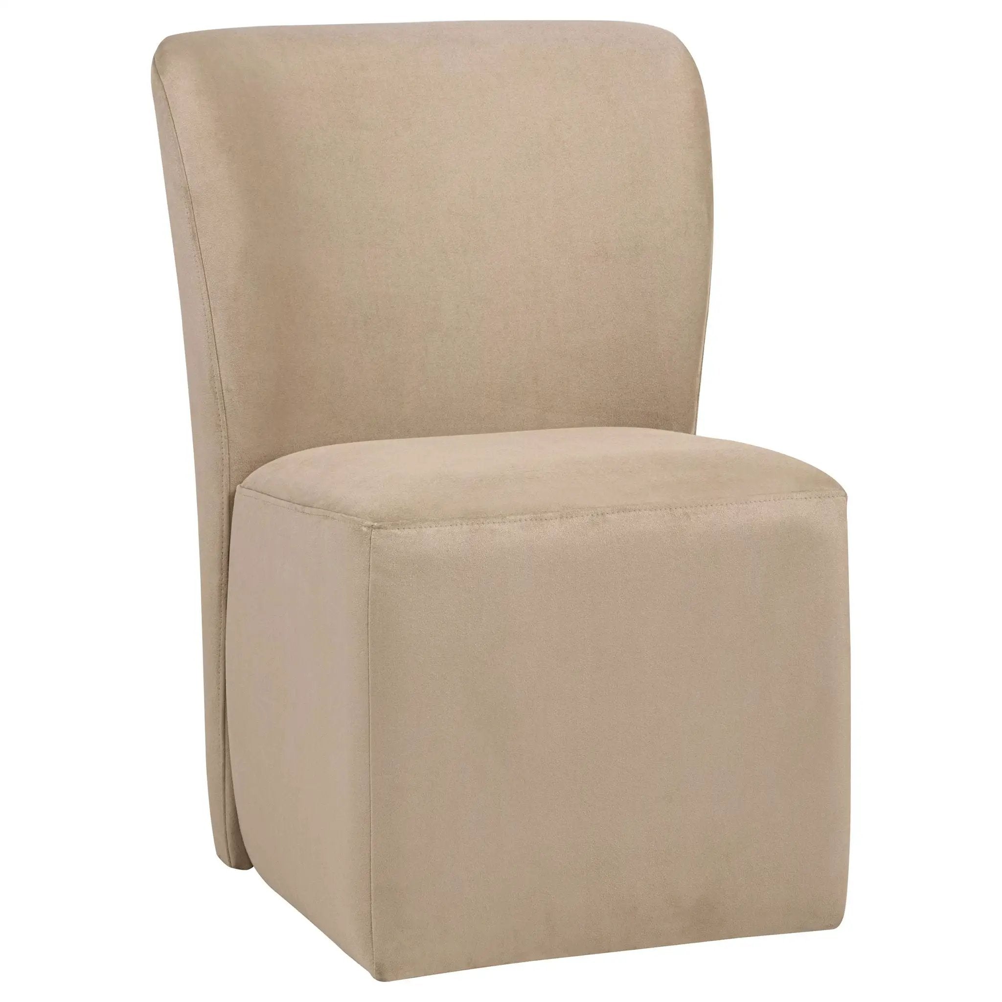 Jaelynn Upholstered Parsons Dining Side Chair Tan (Set of 2) by Unique Piece Furniture
